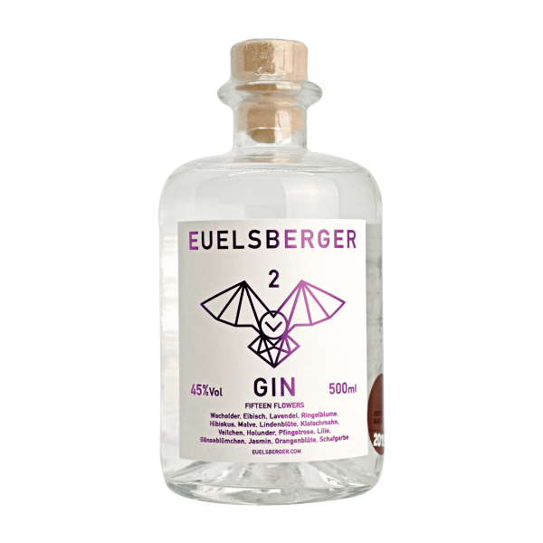 Euelsberger Gin No. 2  (Fifteen Flowers) mit 45% vol.