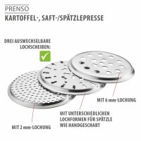 Kartoffel-, Saft- und Spätzlepresse PRENSO
