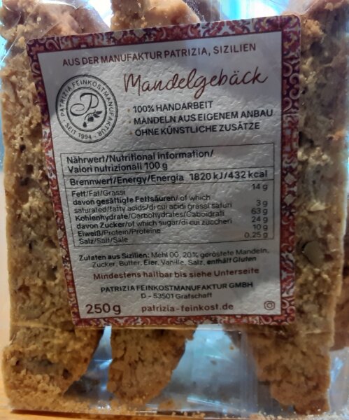 Cantucci Mandorle 180g, Patrizia