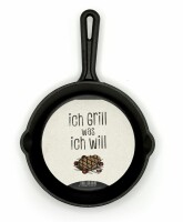 Pfannengruß "Ich grill, was ich will"...