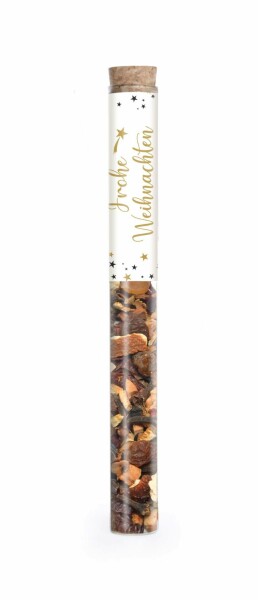 Frohe Weihnachten /10g Glaszylinder