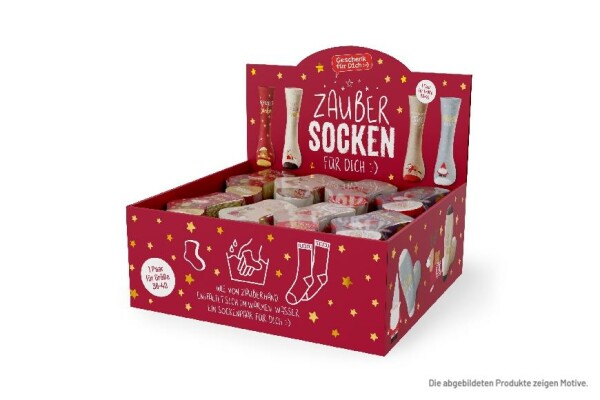 Zaubersocken X-Mas Frauen in verschiedenen Designs