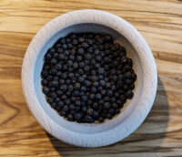 Kampot Pfeffer schwarz ganz 60g Essenzglas