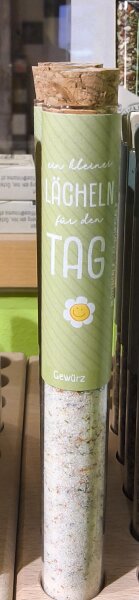 "Lächeln für den Tag" 40g /Glaszylinder, Rinama