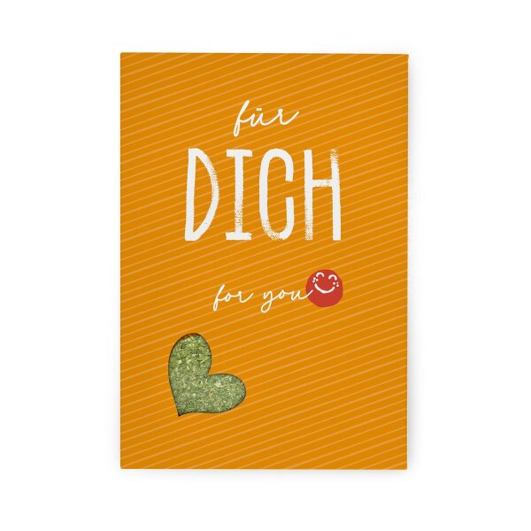 Grußkarte "Für Dich" 27g Kräuterbutter, Rinama