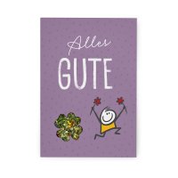 Grußkarte "Alles Gute" 40g Salz, Rinama