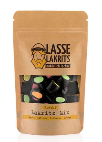 Lakritz-Mix Mini Frucht 135g von Lasse Lakrits