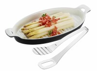 Servierplatte mit Zange PRESENTO