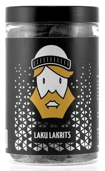 Laku Lakrits - Lakritz mit Lakritz -  von Lasse Lakrits 300g