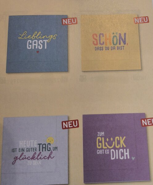 Happy Greetings Servietten mit Auswahl