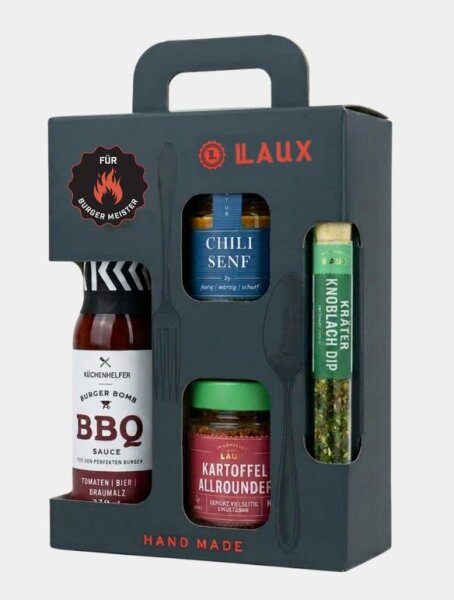 Burger Set "Für Burger Meister" Geschenkset