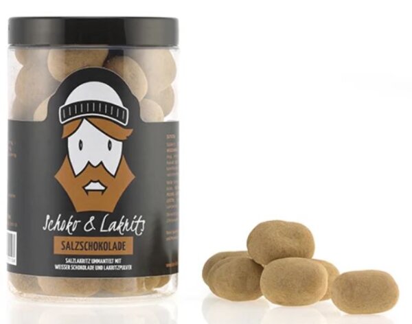 Schoko und Lakritz "Salzschokolade" -  von Lasse Lakrits 275g