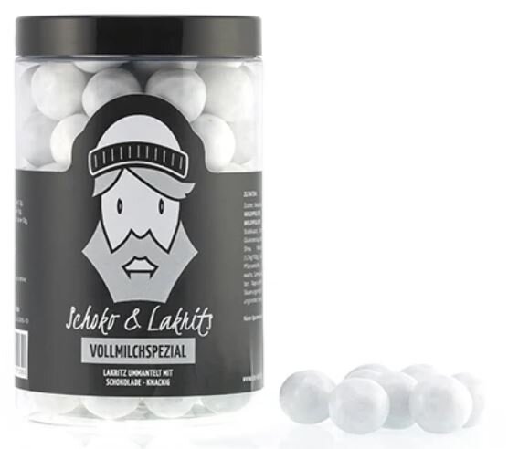 Schoko und Lakritz "Vollmilchspezial" -  von Lasse Lakrits 275g