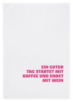 Ein guter Tag startet .... - Geschirrtuch
