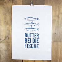 Geschirrtuch "Butter bei die Fische" von Bow...