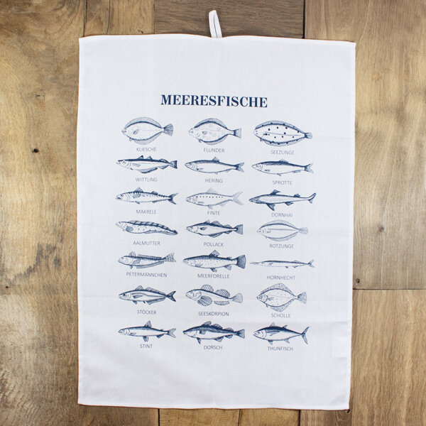 Geschirrtuch "Meeresfische" von Bow & Hummingbird