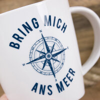 Großer Porzellanbecher "Bring mich ans...