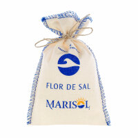 Flor de Sal Marisol (Meersalz fein im Stoffbeutel - Fleur...