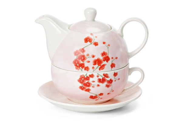 Tea for one Set "Orchidee", New Bone China