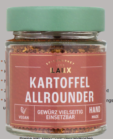 Kartoffel Allrounder Gewürzsalz 85g Glas