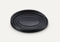 Löffelablage oval schwarz matt
