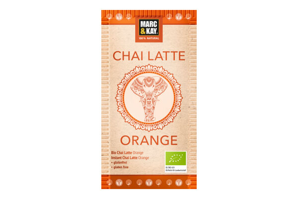 Chai Latte Orange kbA, 25 g Tüte, Orangengeschmack